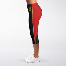Load image into Gallery viewer, A-Team 01 Red Designer Capri Leggings