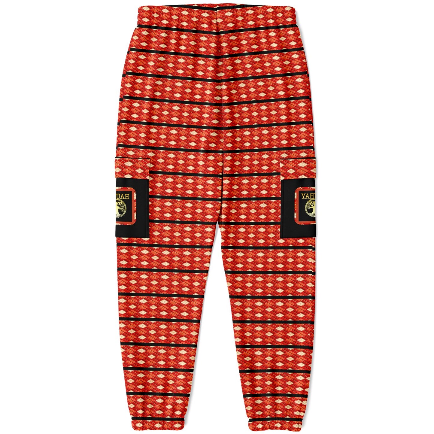 Yahuah Logo 02-01 Designer Triblend Fleece Lined Cargo Unisex Joggers (Style 02)