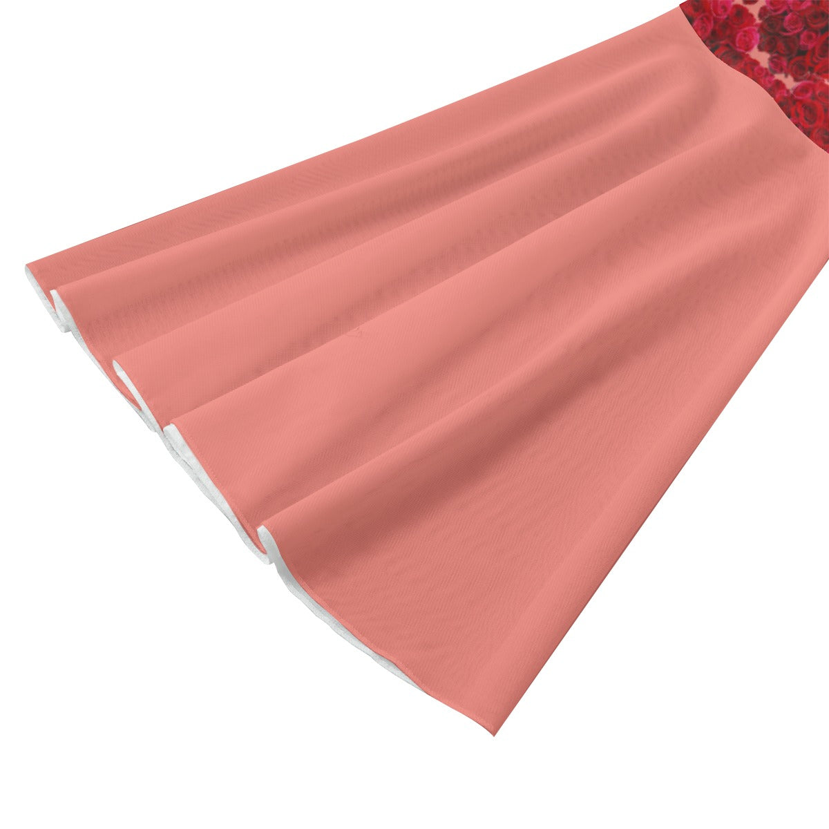 Floral Embosses: Roses 02-01 Tie-front Bell Sleeve Blouse