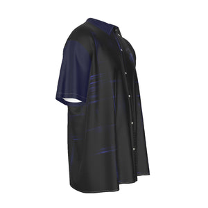 TRP Matrix 02 Men's Designer Drop Shoulder Short Sleeve Imitation Silk Dress Shirt