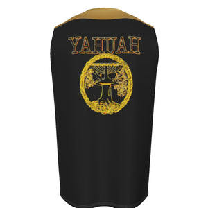 Yahuah-Tree of Life 02-03 Elect Men's Designer Sleeveless Cotton T-shirt