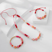 Load image into Gallery viewer, Acrylic Geometric Bead Bracelet (Two Styles)