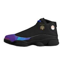 Load image into Gallery viewer, Yahuah-Tree of Life 01 Royal Men&#39;s Black Sole Basketball Shoes