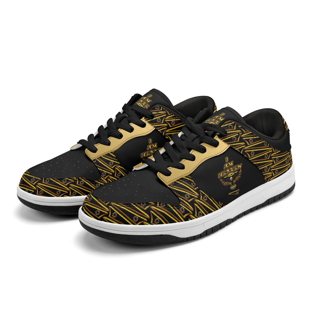 BREWZ Elected Ladies Dunk Stylish Low Top Leather Sneakers