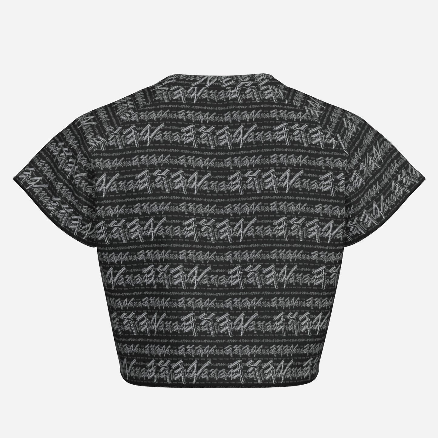 Paleo-Synthesis (01-02): Sterling Silver Yahuah | Raglan Crop Top