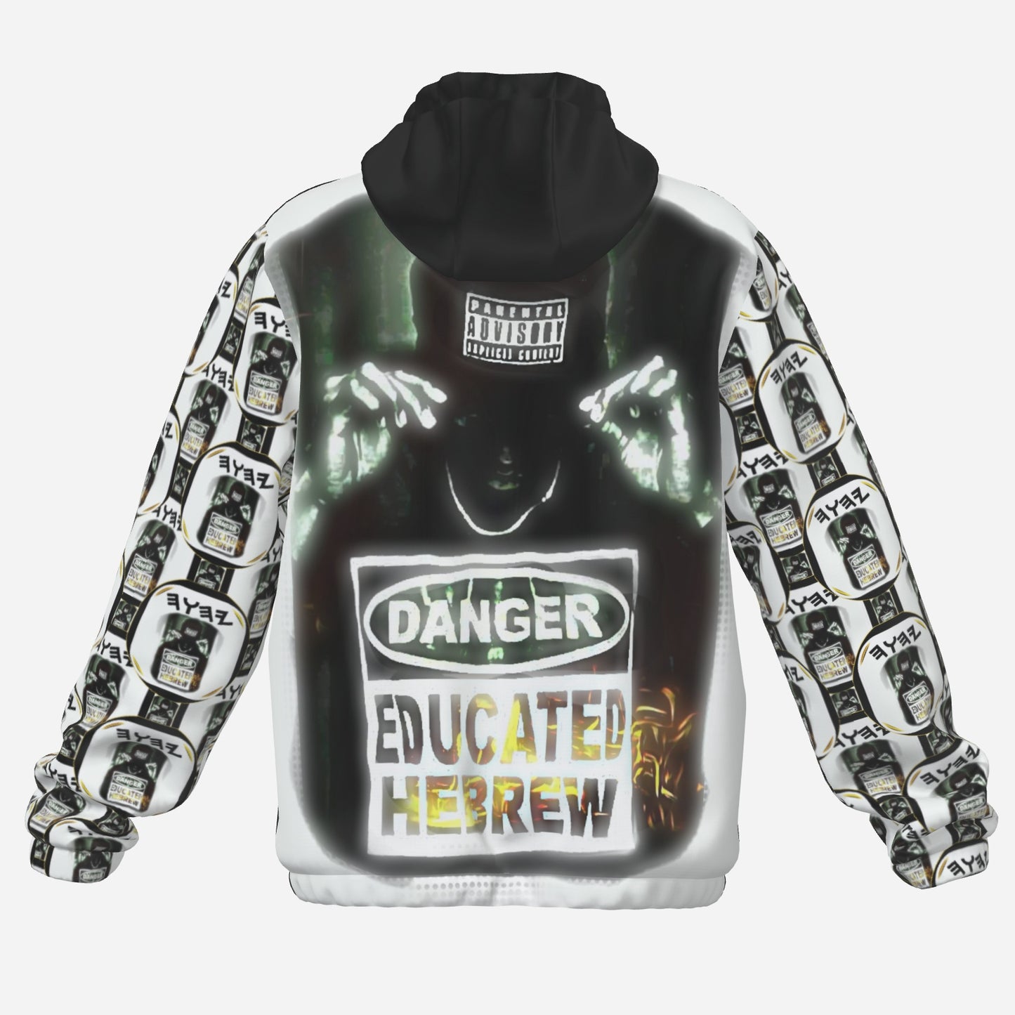 Educated Hebrew 01-01 Men's Designer Double Layer Zip Hoodie