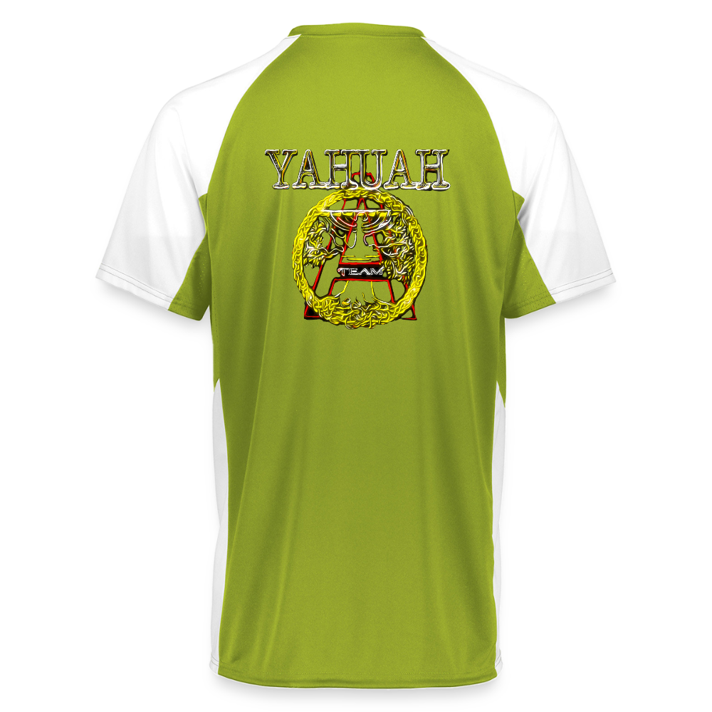 A-Team 01-01 Designer Augusta Sportswear Unisex Cutter Jersey (16 colors) - lime/white