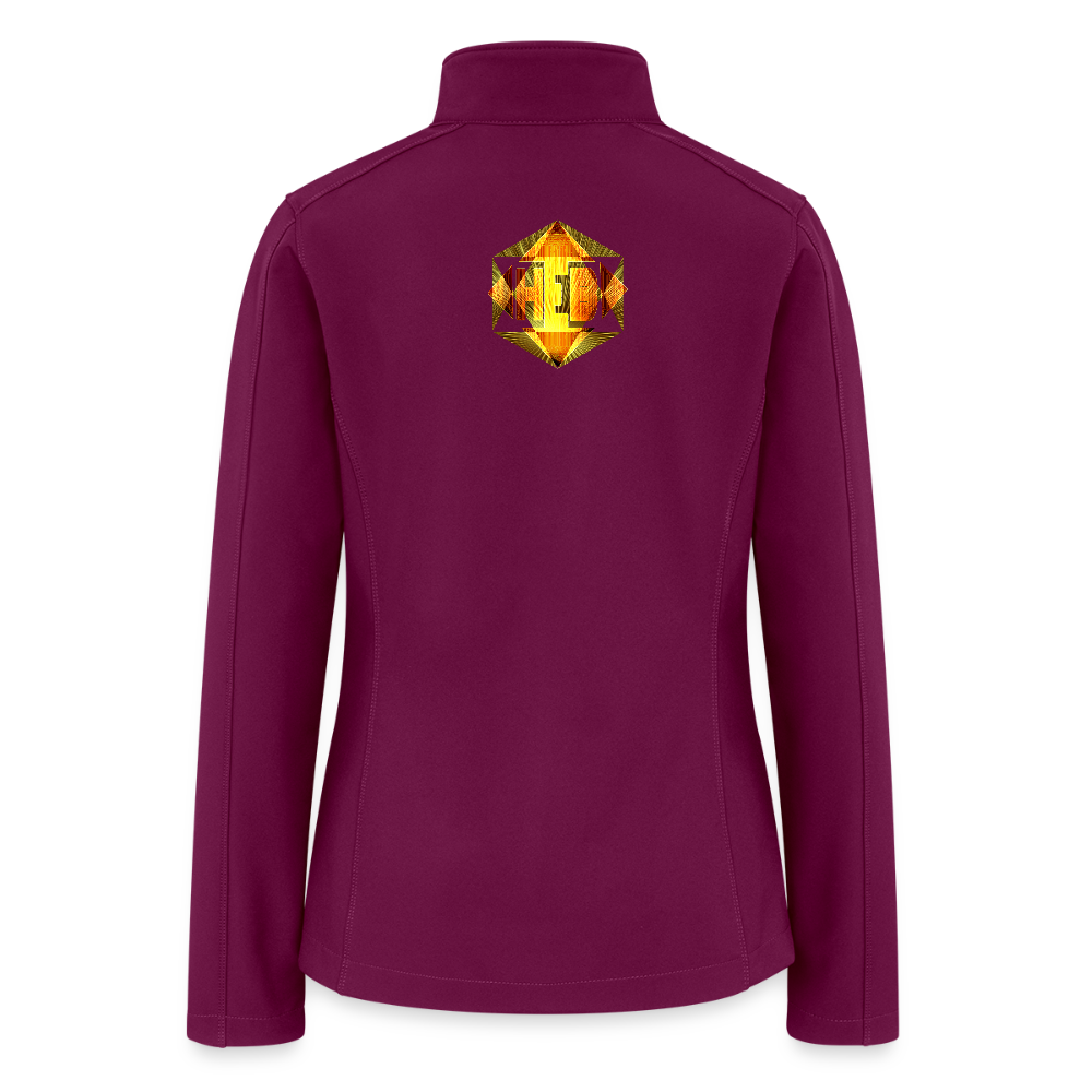 Hebrew World 01-01 Designer Port Authority Soft Shell Zip Sweatshirt - raspberry