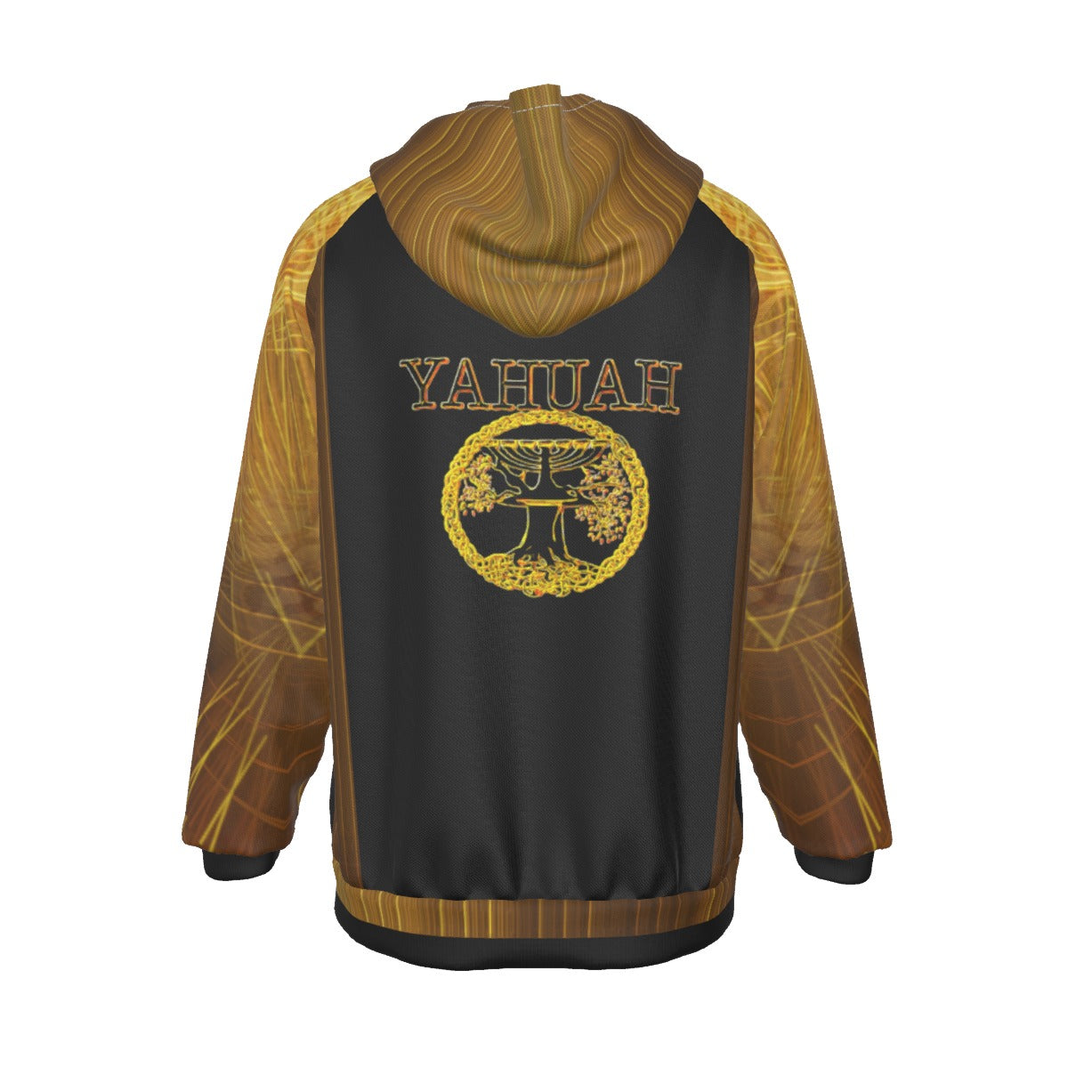 Yahuah-Tree of Life 02-03 Voltage Men's Designer Raglan Hoodie