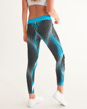 Load image into Gallery viewer, TRP Twisted Patterns 04: Weaved Metal Waves 01-02 Designer Mid Rise Yoga Pants