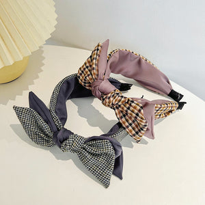 College Style French Vintage Side Bow Sponge Headband (5 colors)