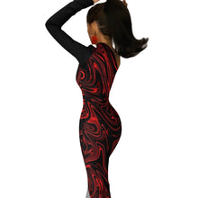 Load image into Gallery viewer, TRP Maze 01-01 Designer One Sleeve Slit Maxi Dress
