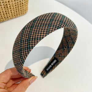 French Retro Fashion Plaid Headband (5 colors)