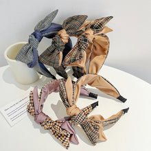 Load image into Gallery viewer, College Style French Vintage Side Bow Sponge Headband (5 colors)