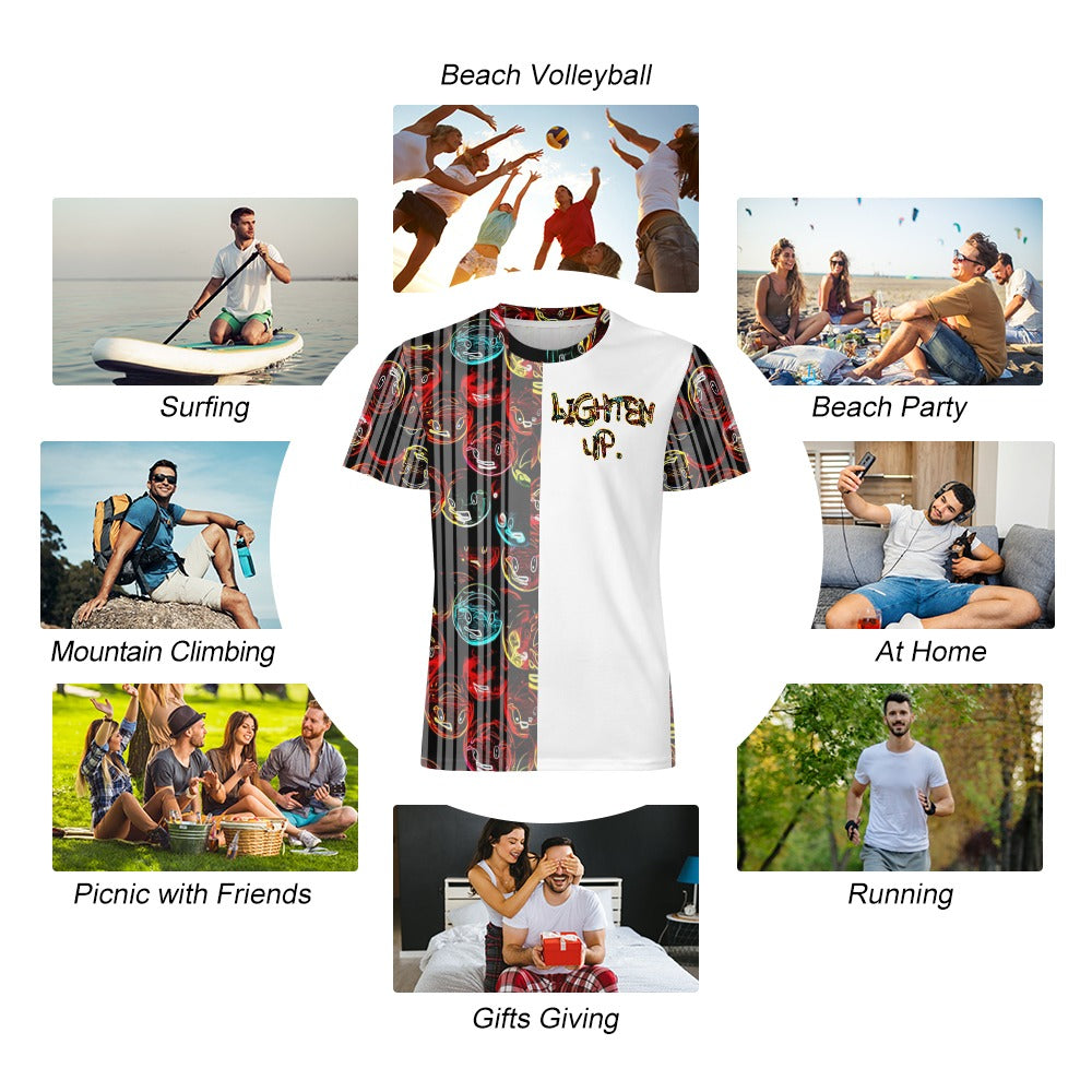 Outspoken Designs 01-01 "Lighten Up" Men's Designer Ice Silk T-shirt