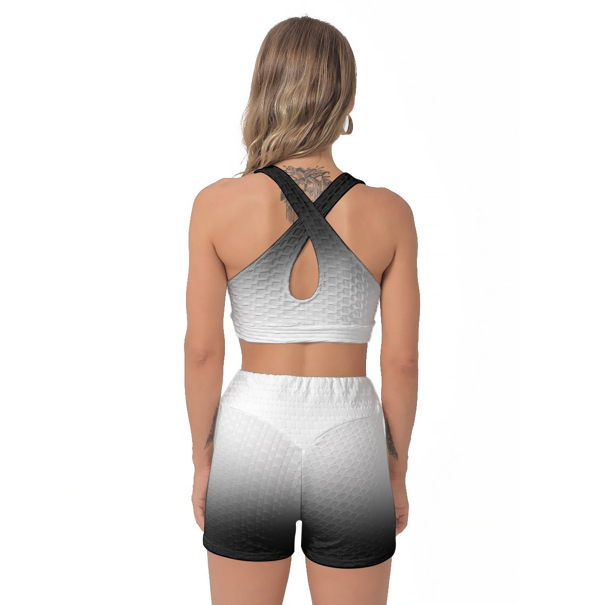 Outspoken Designs 03-03 "Fly Solo" Designer Sports Bra Shorts Set