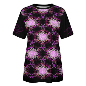Geometrical Design Apparel 01-01 Ladies Designer Cotton T-shirt