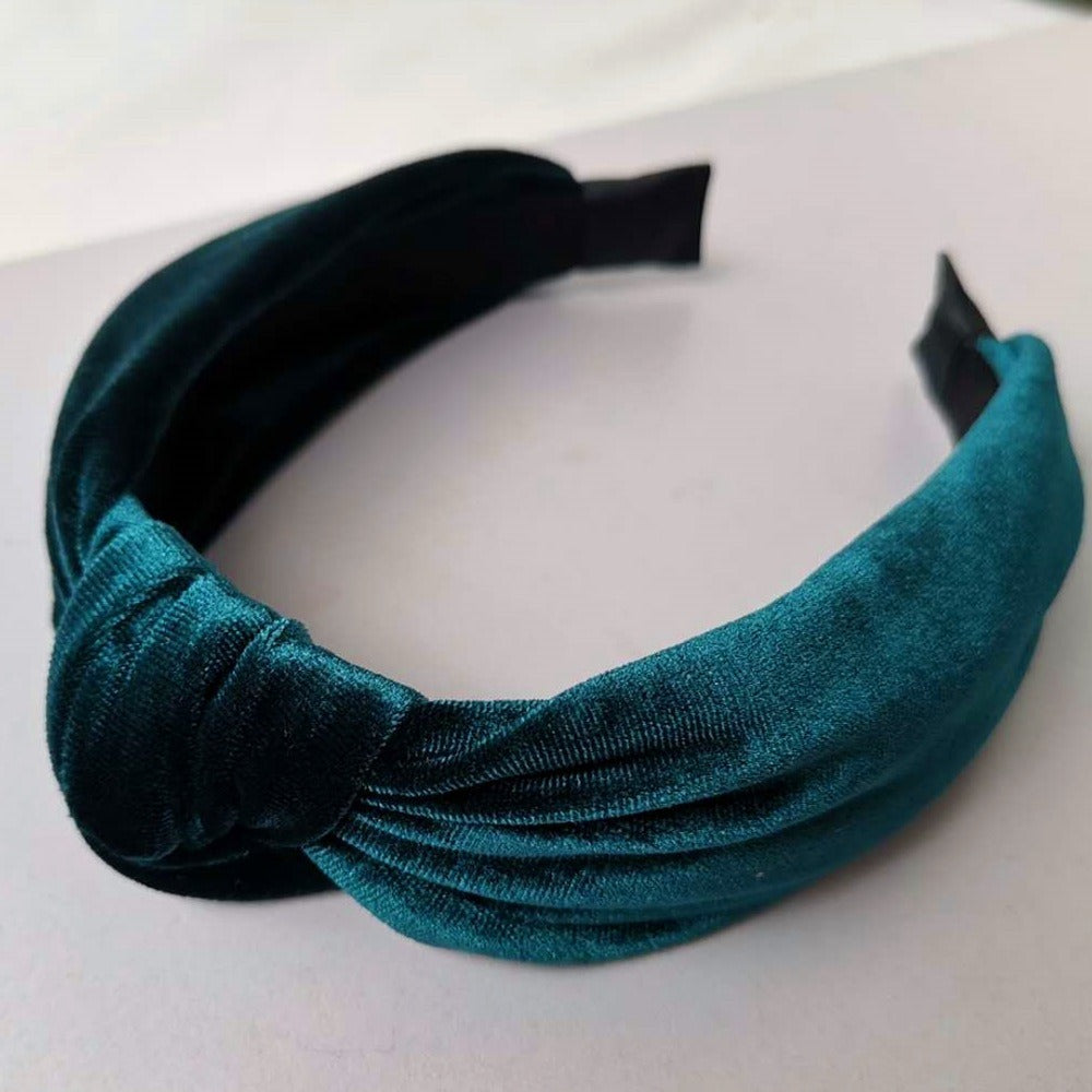 Solid Color Velvet Knotted Headband (4 colors)