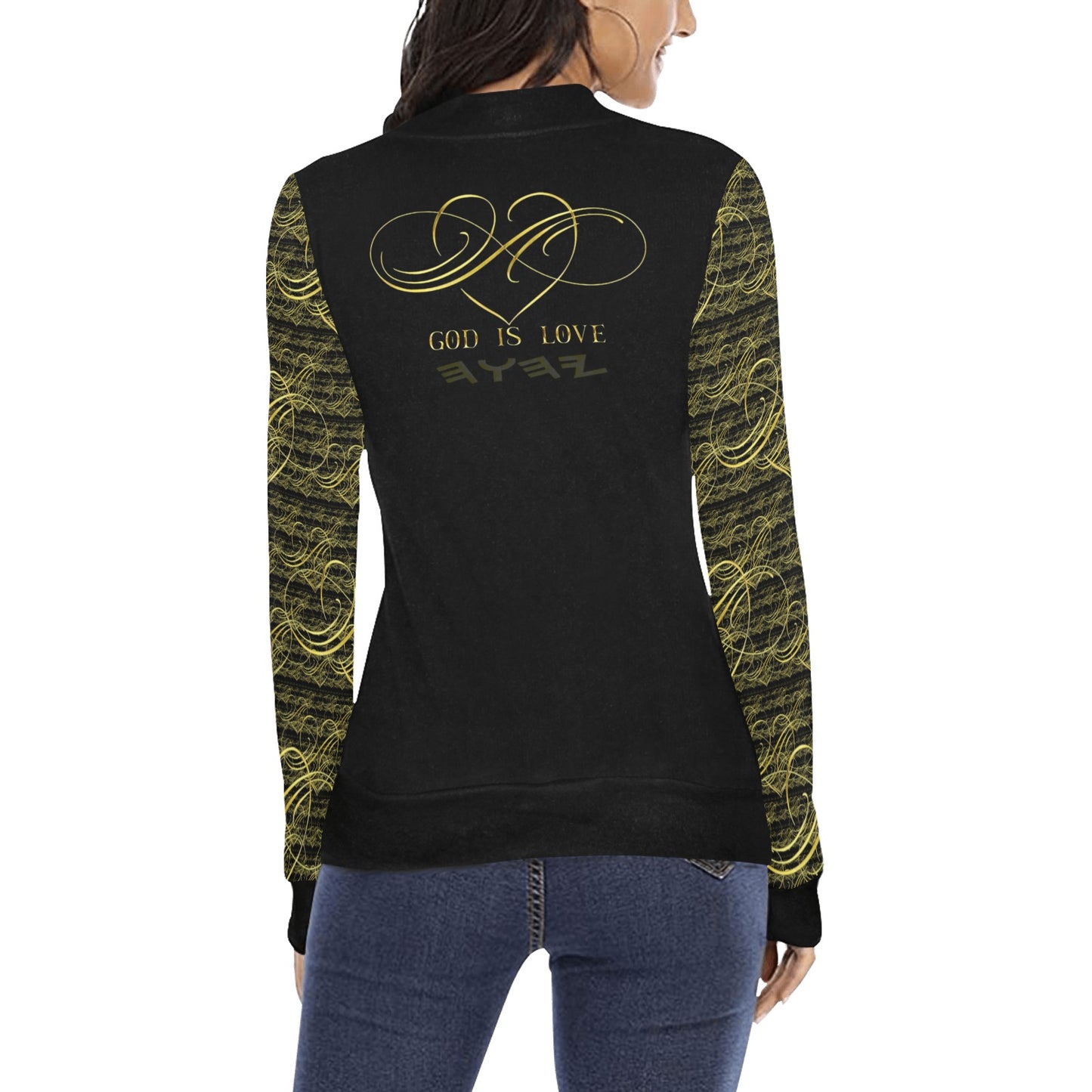 Truth Illustrated 04-01 Designer Mock Neck Slim Fit Sweatshirt