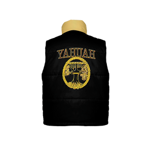 Yahuah-Tree of Life 02-03 Elect Men's Designer Sleeveless Lightweight Ecodear Puffer Vest