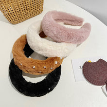 Load image into Gallery viewer, Plush Solid Color Mink Headband (10 colors)