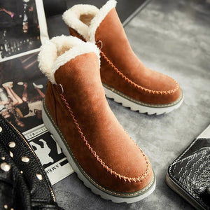 Round Toe Cotton Snow Boots for Women