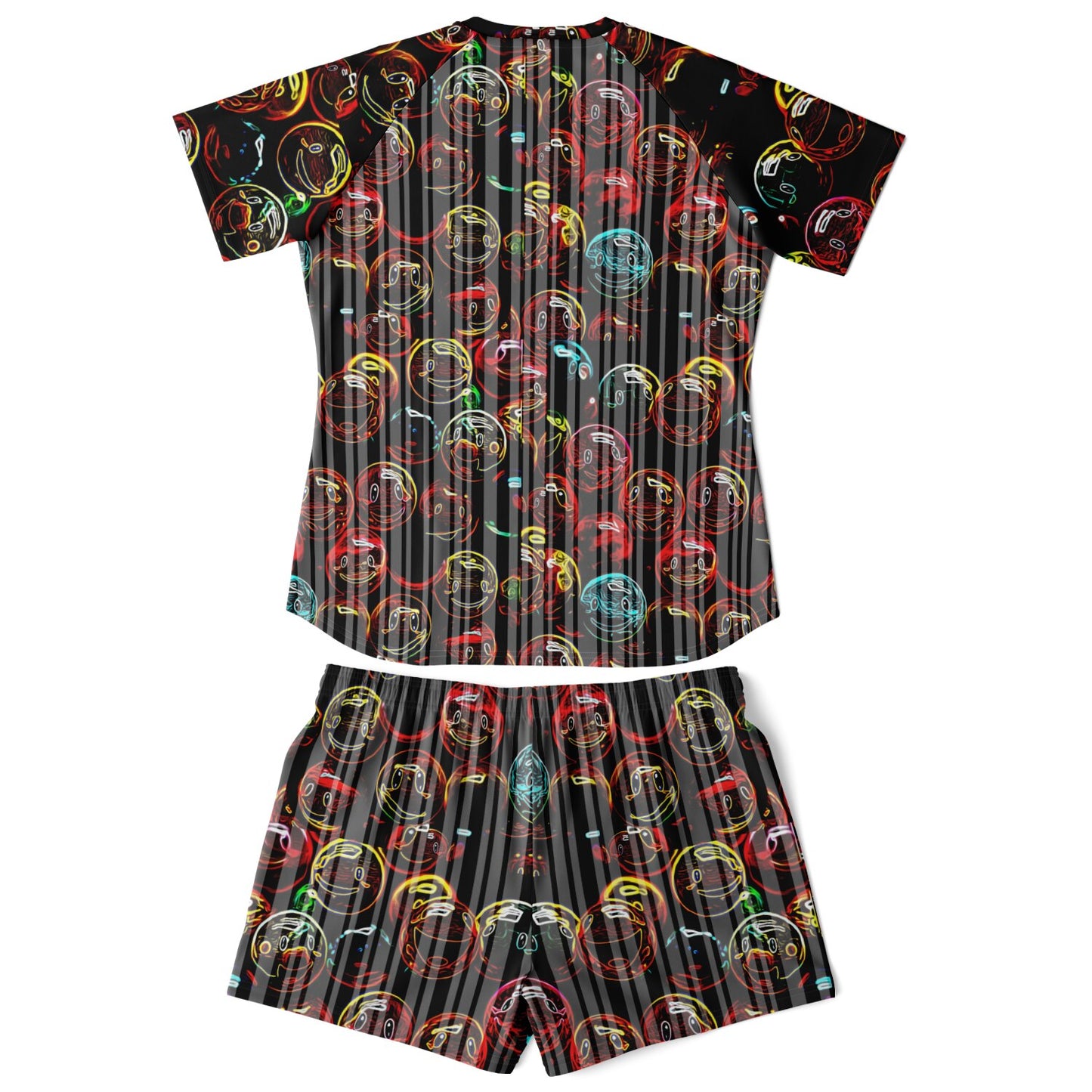 Outspoken Designs 01-01 "Lighten Up" Designer Raglan T-shirt & Shorts Set