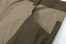Load image into Gallery viewer, Khaki Color Matching Multi-pocket Wide Leg Denim Jeans for Men