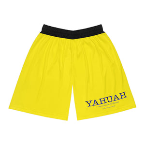 Yahuah-Name Above All Names 02-01 Men's Designer Basketball Shorts