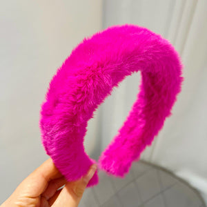 Plush Solid Color Mink Headband (10 colors)