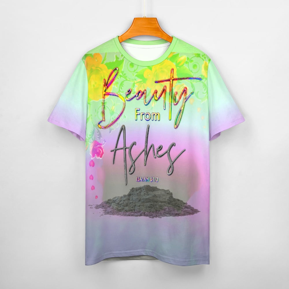 Redemption & Hope 01: Beauty From Ashes Ladies Designer Cotton T-shirt (2 styles)