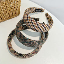 Load image into Gallery viewer, French Retro Fashion Plaid Headband (5 colors)