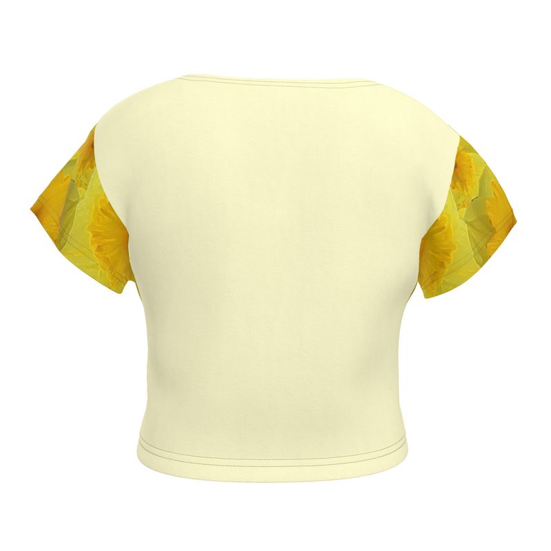 TRP Floral Print 09: Tulips 01 Designer Crop Top