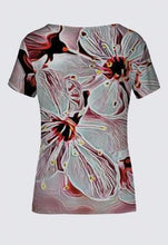 Load image into Gallery viewer, Floral Embosses: Pictorial Cherry Blossoms 01-03 Designer K Smith Tee