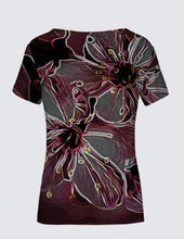 Load image into Gallery viewer, Floral Embosses: Pictorial Cherry Blossoms 01-04 Designer K Smith Tee