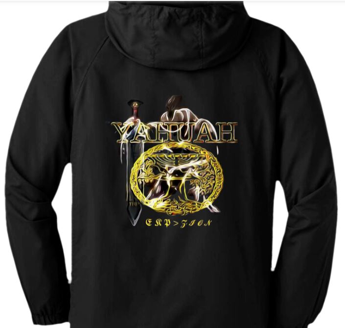 Yahuah-Name Above All Names 03-02 Royal Designer Sport-Tek Men's Raglan Windbreaker