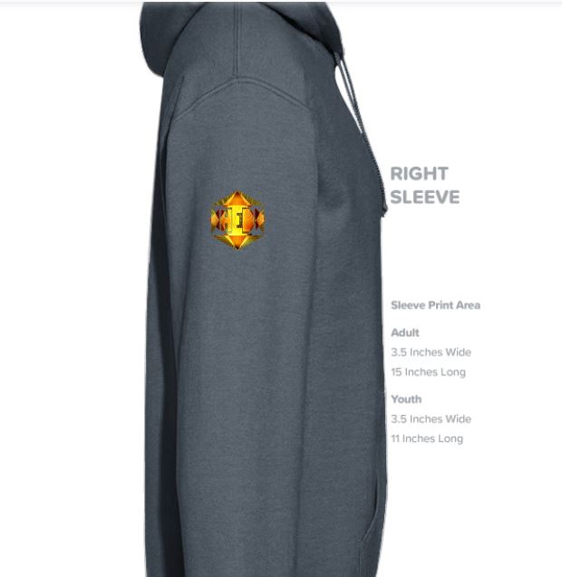 Hebrew World 01-01 The North Face Designer Sleeve Logo Unisex Hoodie (2 colors)