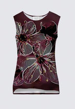 Load image into Gallery viewer, Floral Embosses: Pictorial Cherry Blossoms 01-04 Designer Coco Sleeveless Tee