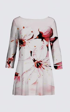 Floral Embosses: Pictorial Cherry Blossoms 01-02 Designer Patti Tunic II