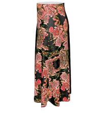Load image into Gallery viewer, Floral Embosses: Roses 06-01 Designer A-line Pleated Midi Skirt