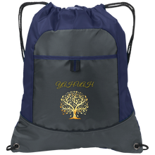 Load image into Gallery viewer, Yahuah-Tree of Life 01 Designer Port &amp; Co.® Drawstring Pocket Cinch Shoe Bag (4 colors)