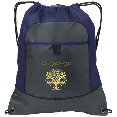 Yahuah-Tree of Life 01 Designer Port & Co.® Drawstring Pocket Cinch Shoe Bag (4 colors)