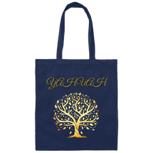 Load image into Gallery viewer, Yahuah-Tree of Life 01 Designer Canvas Tote Bag (6 colors)
