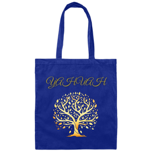 Yahuah-Tree of Life 01 Designer Canvas Tote Bag (6 colors)