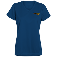 Load image into Gallery viewer, BREWZ Ladies Designer Moisture Wicking V-neck T-shirt (6 Colors)