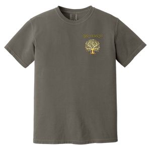 Yahuah-Tree of Life 01 Men's Designer Heavyweight Garment Dyed T-shirt (7 colors)