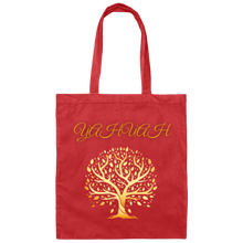Load image into Gallery viewer, Yahuah-Tree of Life 01 Designer Canvas Tote Bag (6 colors)