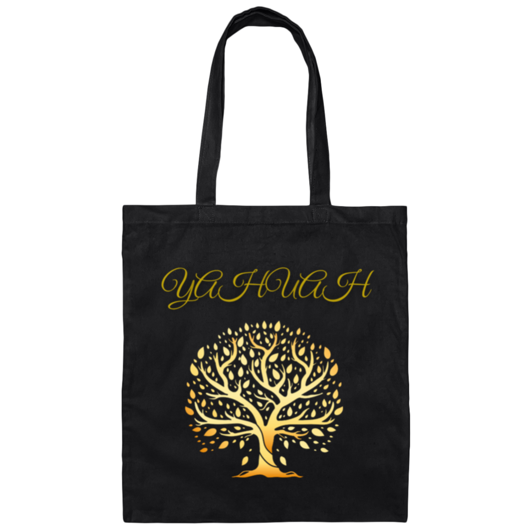 Yahuah-Tree of Life 01 Designer Canvas Tote Bag (6 colors)