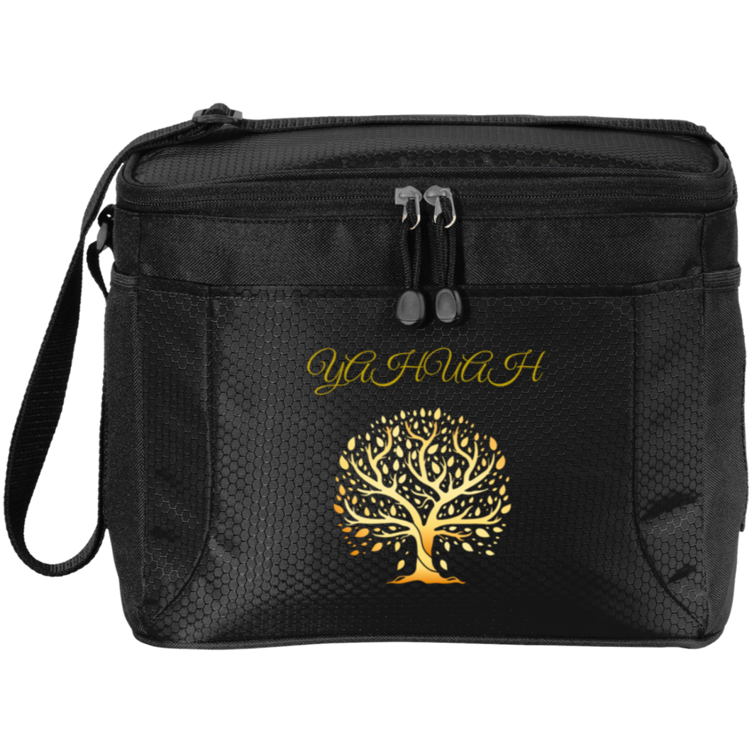 Yahuah-Tree of Life 01 Designer Port & Co.® 12-Pack Cooler (4 colors)
