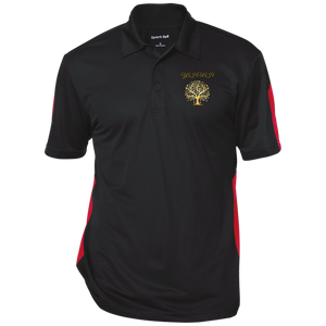 Yahuah-Tree of Life 01 Men's Designer Performance Textured Three Button Polo Shirt (5 colors)
